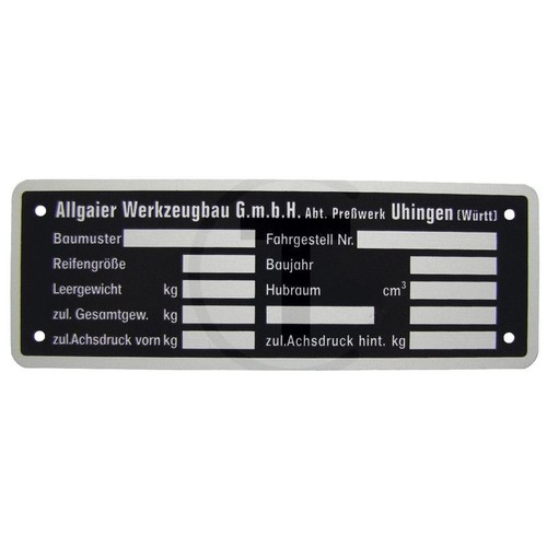 Granit typenschild porsche - typenschild,