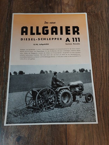 Original prospekt allgaier - prospekt,