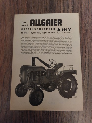 Original prospekt allgaier - original,