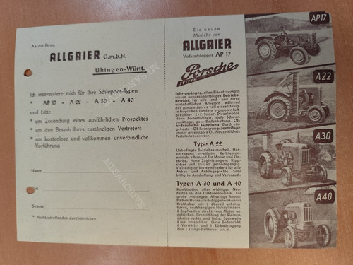 Prospekt ganzsache porsche - prospekt/ganzsache,