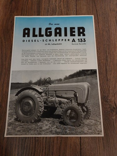 Original prospekt allgaier - prospekt,